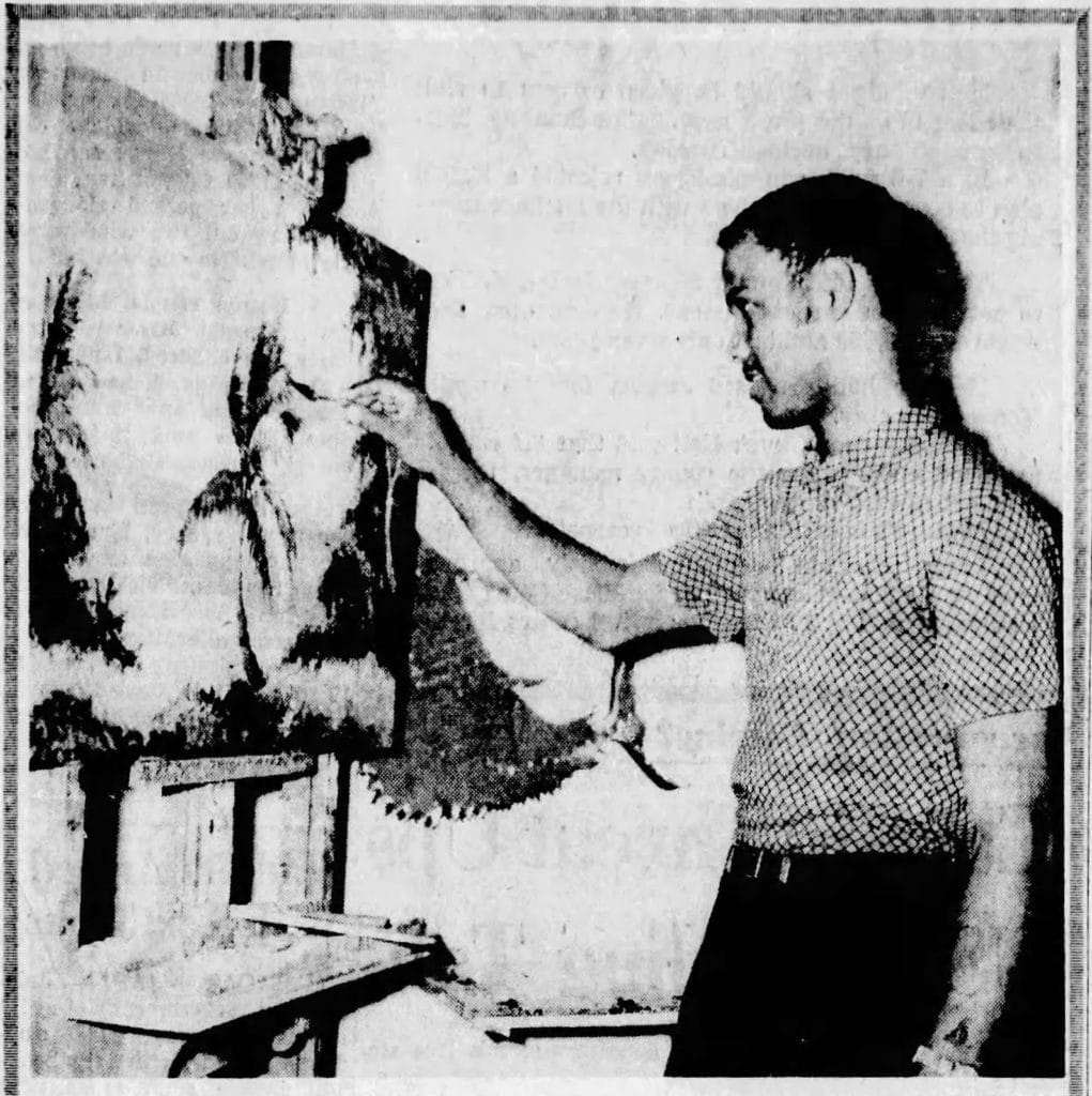Alfred Hair Painting Miami Herald 1962